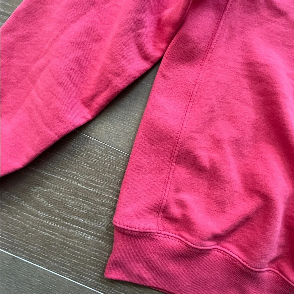 J. Crew Garment-dyed french terry crewneck in red size small
